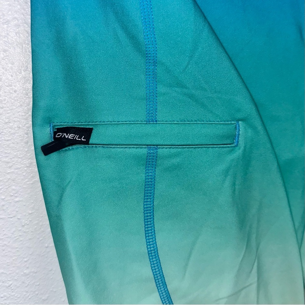 NEW O’Neill Boys Hyperfreak S-Seam Fade Blue Green Ombre Board Shorts 10 (W25”) - Picture 7 of 10